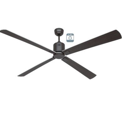 Ventilateur plafond Eco Neo III 180cm Gris Basalte Wengé et Argent 0-10 Volts CASAFAN 9524111