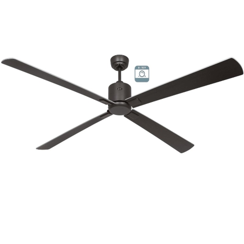Ventilateur plafond Eco Neo III 180cm Bronze Wengé et Argent 0-10 Volts CASAFAN 9494111