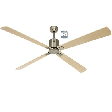 Ventilateur plafond Eco Neo III 180cm Laiton antique Érable et hêtre 0-10 Volts CASAFAN 9444251