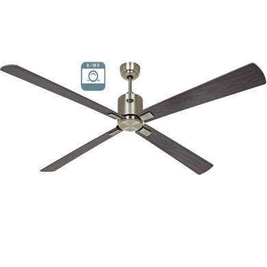 Ventilateur plafond Eco Neo III 180cm Laiton antique Noyer et Cerisier 0-10 Volts CASAFAN 9444151