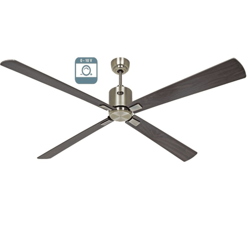 Ventilateur plafond Eco Neo III 180cm Laiton antique Noyer et Cerisier 0-10 Volts CASAFAN 9444151