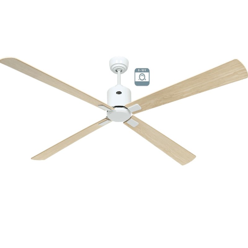 Ventilateur plafond Eco Neo III 180cm Blanc Érable et hêtre 0-10 Volts CASAFAN 9434261