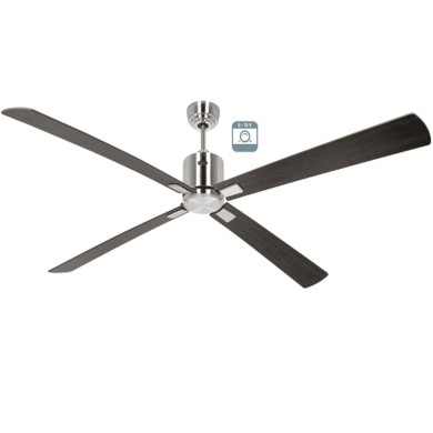 Ventilateur plafond Eco Neo III 180cm Chrome brossé Noyer et Cerisier 0-10 Volts CASAFAN 9424151