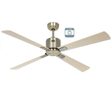 Ventilateur plafond Eco Neo III 132cm Laiton antique Érable et hêtre 0-10 Volts CASAFAN 9442221