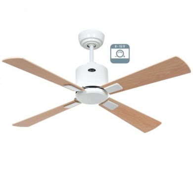 Ventilateur plafond Eco Neo III 103cm Blanc Érable et hêtre 0-10 Volts CASAFAN 9431211