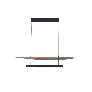 Suspension ABISAL CCT 40W LED Noir Hêtre S MANTRA 9691