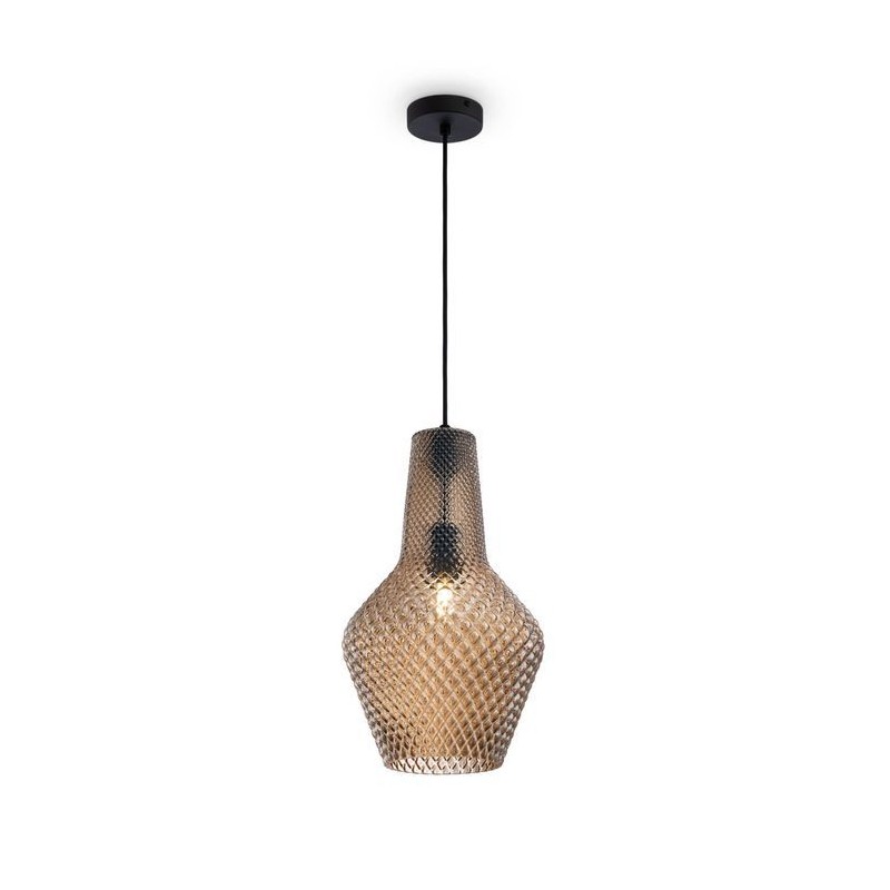 Suspension Tommy Noir Marron 1xE27 60W MAYTONI P047PL-01B