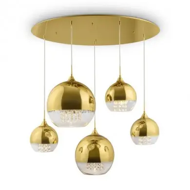 Suspension Fermi Or Transparent 5xE27 60W MAYTONI P140-PL-170-5-G