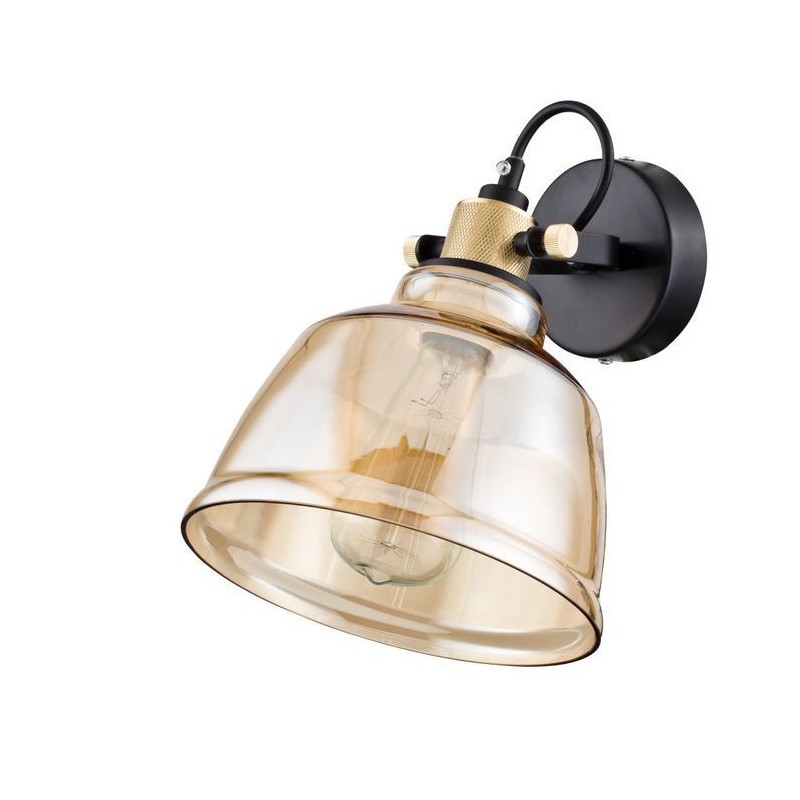 Applique Irving Noir 1x40W E27 Ambre MAY_T163-01-R T163-01-R Applique Irving Noir 1x40W E27 Ambre MAYTONI T163-01-R