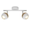 Plafonnier Boule Applique Scandinave SCAN 2x3W GU10 Blanc-Bois BRILLIANT G59413/75