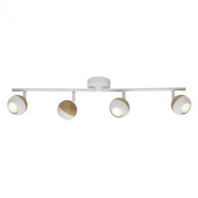 Plafonnier Scandinave SCAN 4x3W GU10 Blanc-Bois BRI_G59432_75 G59432/75 Plafonnier Scandinave SCAN 4x3W GU10 Blanc-Bois BRILLIANT G59432/75