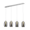 Suspension Bar METROPOLIS 4x5W Led Chrome Fumé BRILLIANT G60772/93