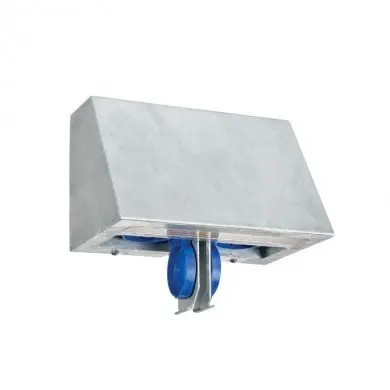 Applique murale SKI Galvanisé 5,2W LED avec 2 prises NORLYS 1391GA