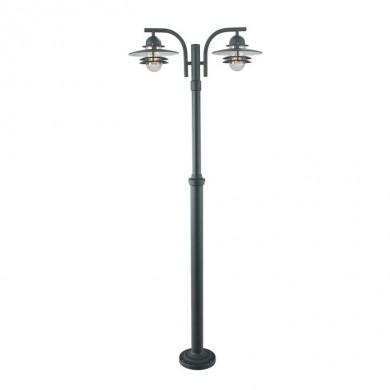 Lampadaire exterieur NOIR OSLO 2X57W Max 238cm NORLYS 242SV