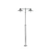 Lampadaire exterieur Galvanisé LUND 2X57W Max NORLYS 275GA