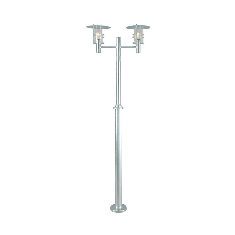 Lampadaire exterieur GALVANISE STOCKHOLM 2X46W Max 245cm  NORLYS 282GA