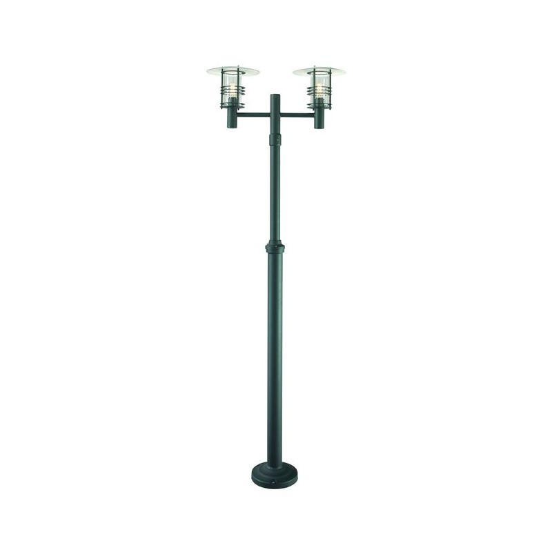 Lampadaire exterieur NOIR STOCKHOLM 2X46W Max 245cm  NORLYS 282SV