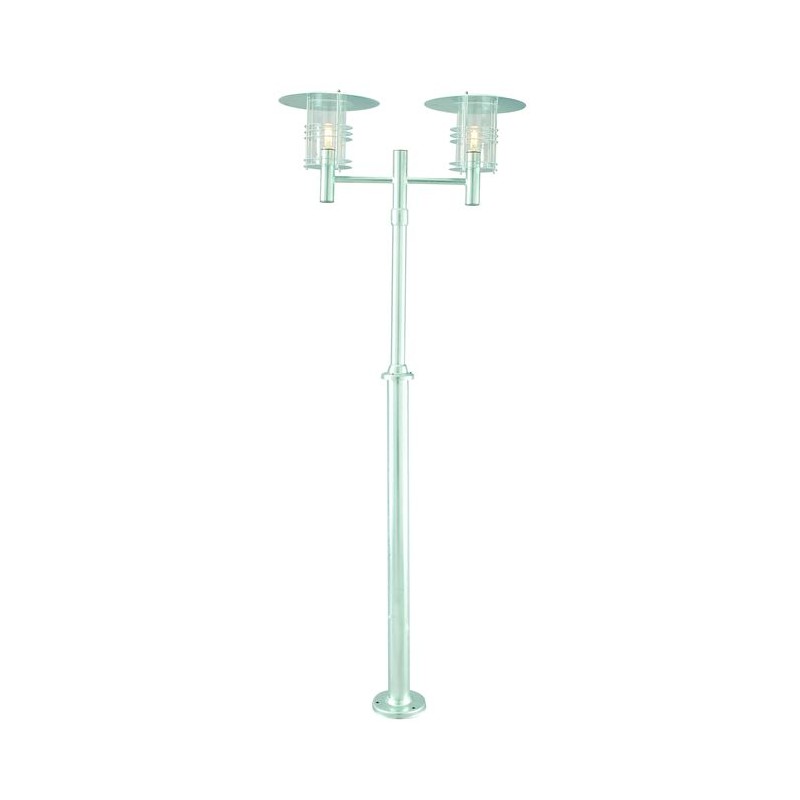 Lampadaire exterieur GALVANISE STOCKHOLM 2X70W Max 252cm  NORLYS 283GA