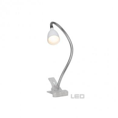 Lampe de bureau à fixation pince ANTHONY 1x2 4W LED intégrée ACIER BLANC BRILLIANT G92936/05