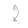 Lampe de bureau à pince ANTHONY 1x2 4W LED intégrée TITANE BRILLIANT G92936/11