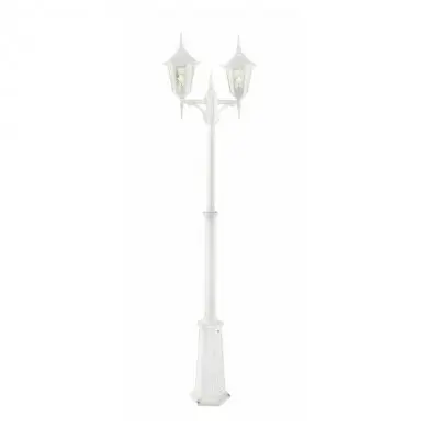 Lampadaire exterieur Blanc MODENA 2x70W Max 272cm NORLYS 302VI