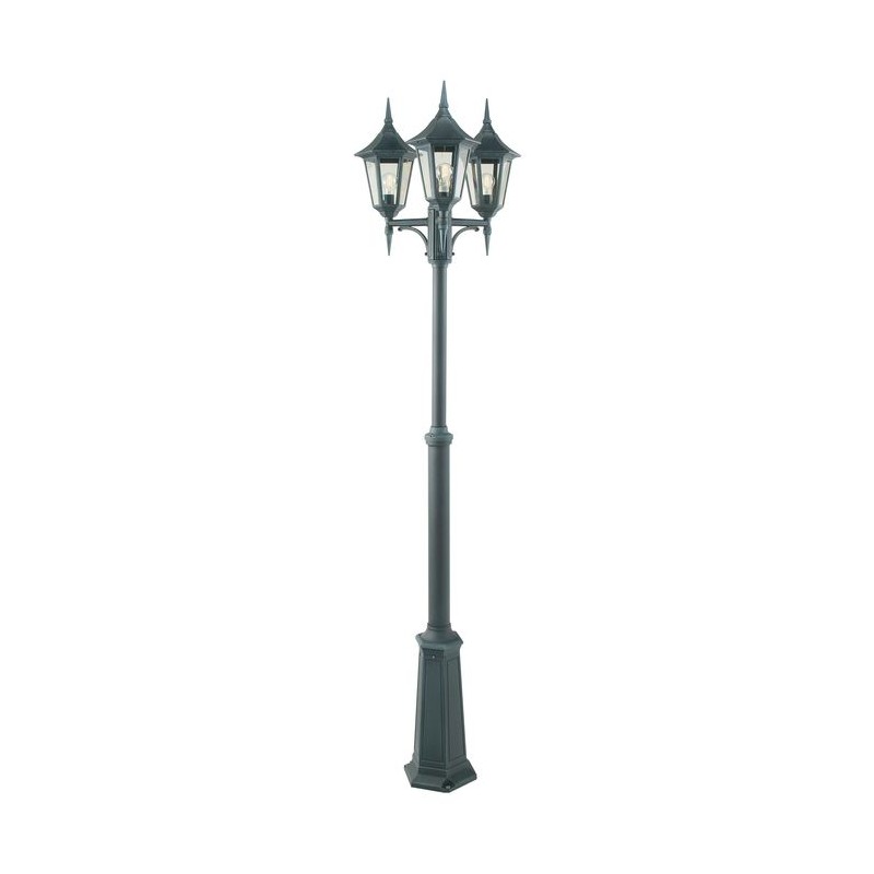 Lampadaire exterieur Vert antique MODENA 3x70W Max NORLYS 303AG