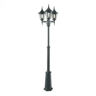 Lampadaire exterieur Noir MODENA 3x70W Max NORLYS 303SV