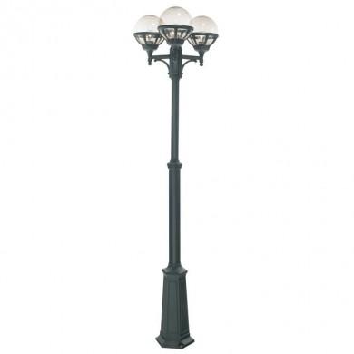 Lampadaire exterieur Noir BOLOGNA 3x46W Max NORLYS 364SV