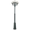 Lampadaire exterieur Noir BOLOGNA 3x46W Max NORLYS 364SV