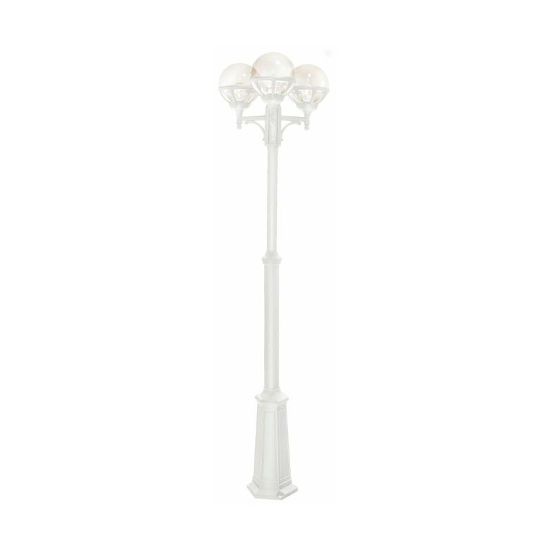 Lampadaire exterieur Blanc BOLOGNA 3x46W Max NORLYS 364VI