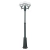 Lampadaire exterieur Noir BOLOGNA 3x46W Max OPALE NORLYS 365SV