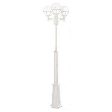 Lampadaire exterieur Blanc BOLOGNA 3x46W Max OPALE NORLYS 365VI