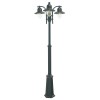 Candelabre exterieur Noir COMO 3x57W Max NORLYS 373SV