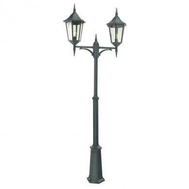 Lampadaire exterieur Noir MODENA 2x70W Max 292cm NORLYS 382SV