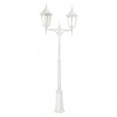 Lampadaire exterieur Blanc MODENA 2x70W Max 292cm NORLYS 382VI