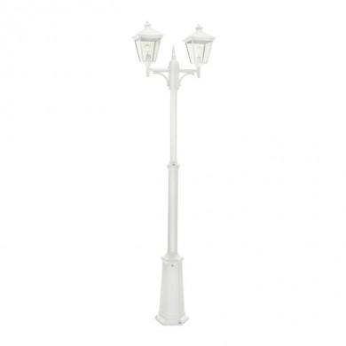 Lampadaire Extérieur Blanc LONDON 2x70W Max 275cm NORLYS 482VI