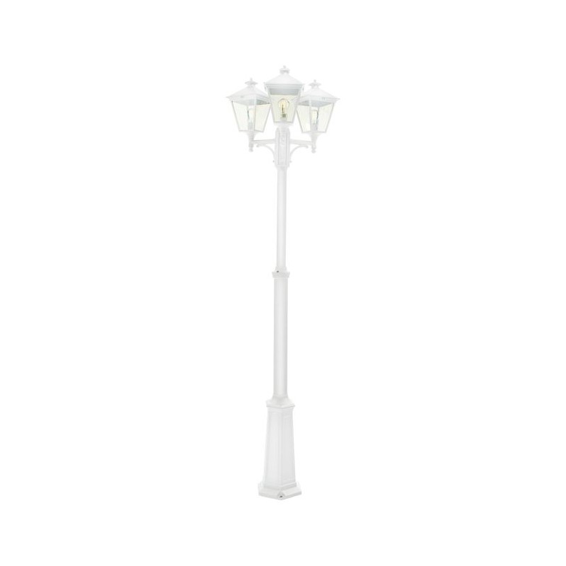 Lampadaire exterieur Blanc LONDON 3x70W Max NORLYS 483VI