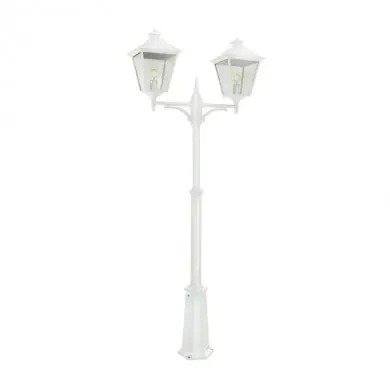 Lampadaire exterieur Blanc LONDON 2x70W Max 279cm NORLYS 492VI