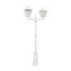 Lampadaire exterieur Blanc LONDON 2x70W Max 279cm NORLYS 492VI