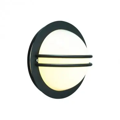 Applique Murale NOIR BREMEN 46W Max 28cm Opale NORLYS 631SV