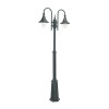 Lampadaire exterieur Noir FIRENZE 2x57W Max NORLYS 820SV