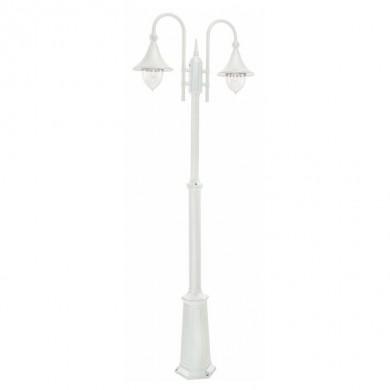 Lampadaire exterieur Blanc FIRENZE 2x57W Max NORLYS 820VI