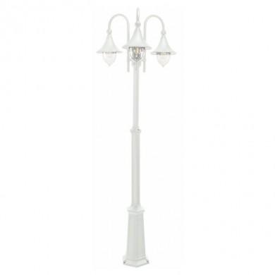 Lampadaire exterieur Blanc FIRENZE 3x57W Max NORLYS 830VI