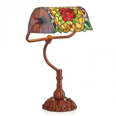 Lampe Bureau Tiffany BANQUIER 1xE27 D28 AT_LP4011 LP4011 Lampe Bureau Tiffany BANQUIER 1xE27 D28 MyTiffany LP4011