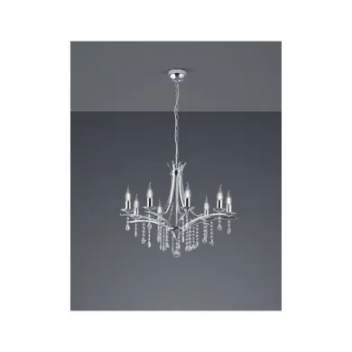 Lustre Lucerna Chromé 8x40W E14 TRIO LIGHTING 101600806
