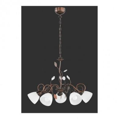 Lustre Traditio Rouille Antique 5x40W E14 TRIO LIGHTING 110700528