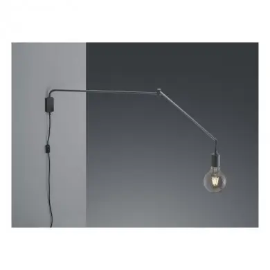 Applique Déportée Line Noir Mat 1x  E27 TRIO LIGHTING 200200132
