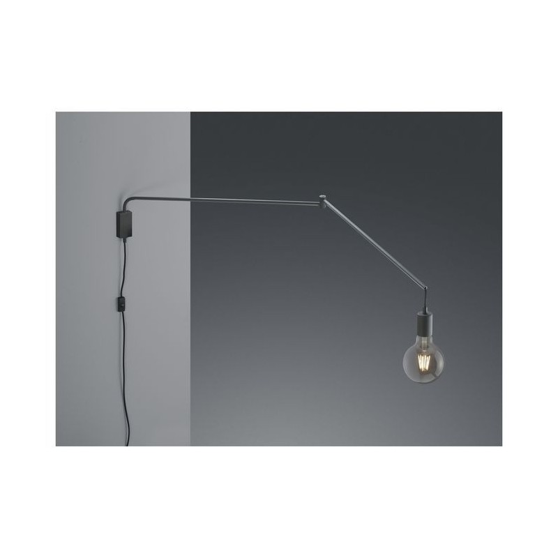 Applique Déportée Line Noir Mat 1x  E27 TRIO LIGHTING 200200132