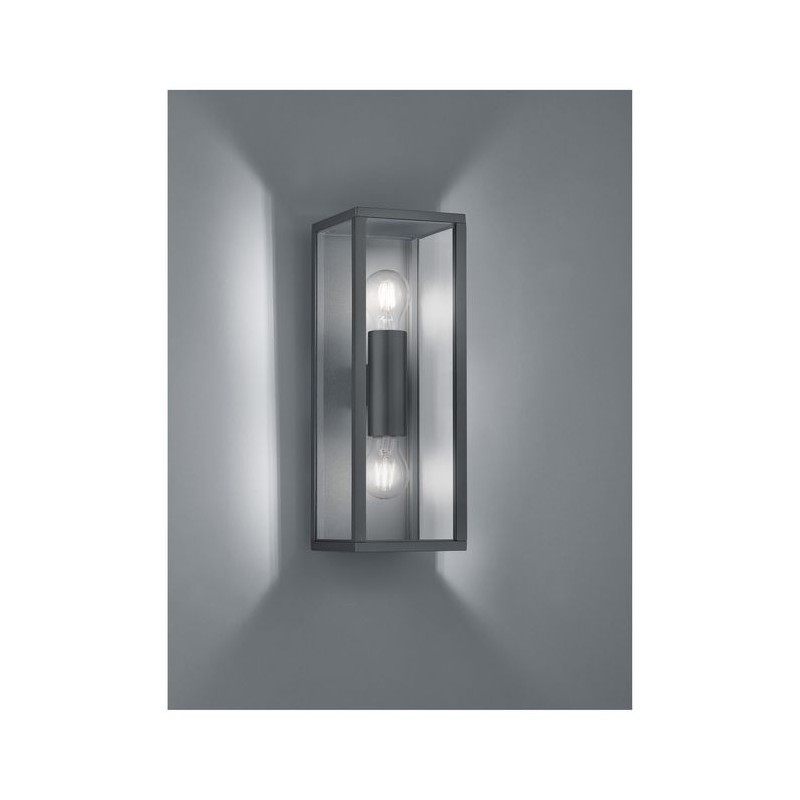 Applique Garonne Anthracite 2x10W E27 TRIO LIGHTING 201860242