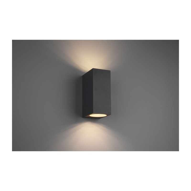 Applique Roya Anthracite Carré 2x35W GU10 TRIO LIGHTING 204269242